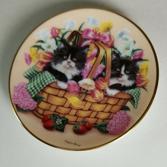 The Bradford Exchange 1996 Third issue I the Calendar Kitties "May" - Picture 1 of 3